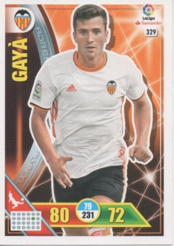 Cromo E002773: Trade Card Game Adrenalyn. Liga 2016-17, Gayá. Valencia. C.F.