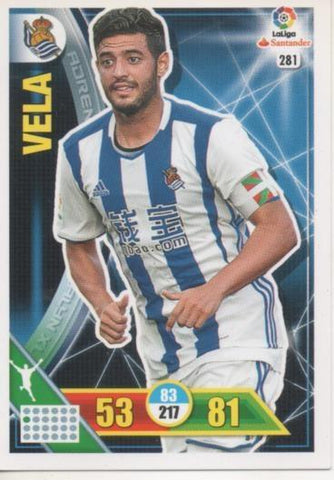 Cromo E002755: Trade Card Game Adrenalyn. Liga 2016-17, Vela. Real Sociedad