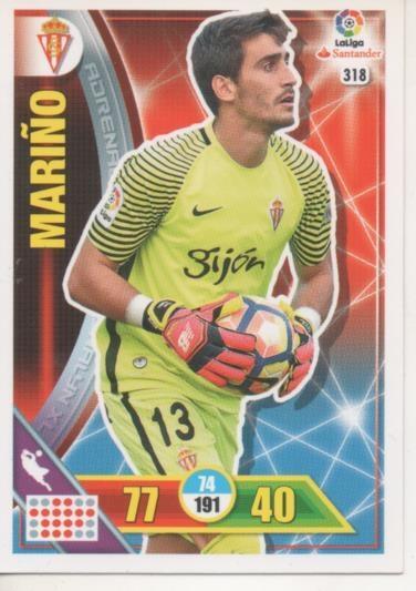 Cromo E002768: Trade Card Game Adrenalyn. Liga 2016-17, Mariño. Real Sporting de Gijón