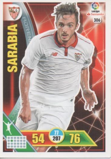 Cromo E002763: Trade Card Game Adrenalyn. Liga 2016-17, Sarabia. Sevilla. F.C.