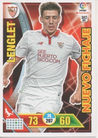 Cromo E002761: Trade Card Game Adrenalyn. Liga 2016-17, Lenglet. Sevilla. F.C.