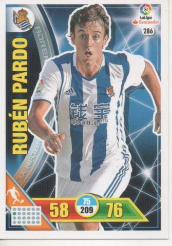 Cromo E002757: Trade Card Game Adrenalyn. Liga 2016-17, Rubén Pardo. Real Sociedad