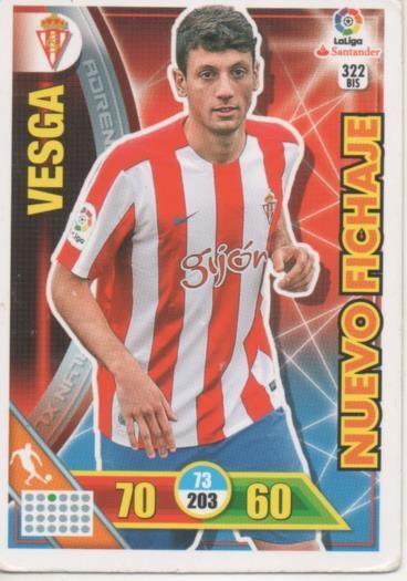 Cromo E002769: Trade Card Game Adrenalyn. Liga 2016-17, Vesga. Real Sporting de Gijón