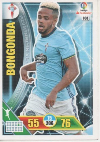 Cromo E002692: Trade Card Game Adrenalyn. Liga 2016-17, Bongonda. Real Club Celta de Vigo