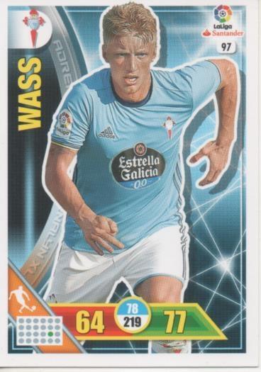 Cromo E002688: Trade Card Game Adrenalyn. Liga 2016-17, Wass. R.C. Celta de Vigo