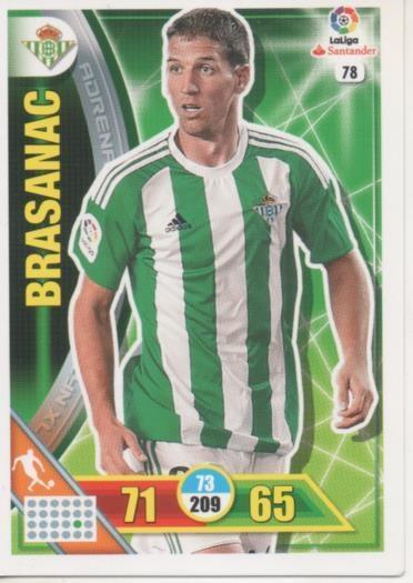 Cromo E002680: Trade Card Game Adrenalyn. Liga 2016-17, Brasanac. Real Betis Balonpie