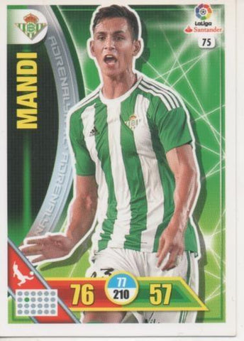 Cromo E002678: Trade Card Game Adrenalyn. Liga 2016-17, Mandi. Real Betis Balonpie