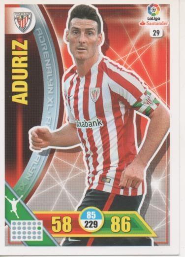 Cromo E002674: Trade Card Game Adrenalyn. Liga 2016-17, Aduriz. Bilbao. A.C.