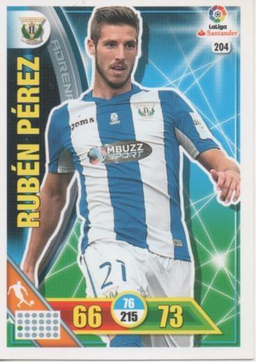 Cromo E002720: Trade Card Game Adrenalyn. Liga 2016-17, Rubén Pérez. C.D. Leganés