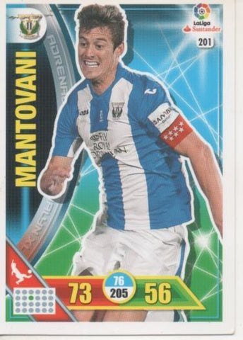 Cromo E002718: Trade Card Game Adrenalyn. Liga 2016-17,  Mantovani. C.D. Leganés