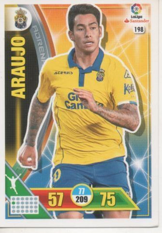 Cromo E002716: Trade Card Game Adrenalyn. Liga 2016-17, Araujo. U.D. Las Palmas