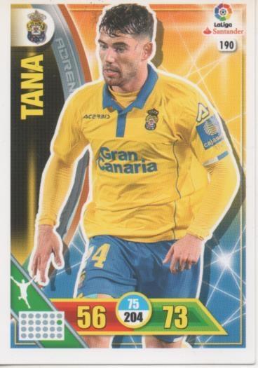 Cromo E002714: Trade Card Game Adrenalyn. Liga 2016-17, Tana. U.D. Las Palmas