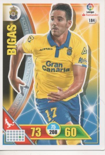 Cromo E002711: Trade Card Game Adrenalyn. Liga 2016-17, Bigas. U.D. Las Palmas