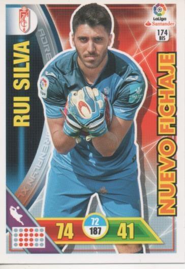 Cromo E002706: Trade Card Game Adrenalyn. Liga 2016-17, Rui Silva. Granada C.F. 