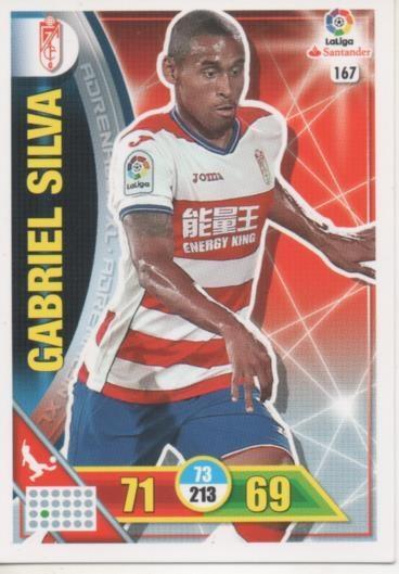 Cromo E002703: Trade Card Game Adrenalyn. Liga 2016-17, Gabriel Silva. Granada C.F.