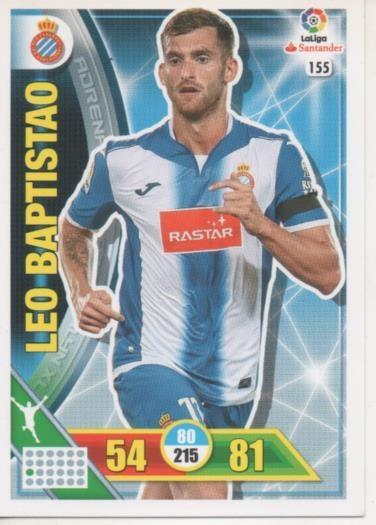 Cromo E002701: Trade Card Game Adrenalyn. Liga 2016-17, Leo Baptistao. R.C.D. Espanyol