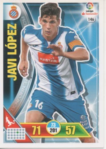 Cromo E002700: Trade Card Game Adrenalyn. Liga 2016-17, Javi López. R.C.D. Espanyol