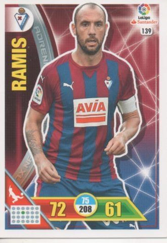 Cromo E002699: Trade Card Game Adrenalyn. Liga 2016-17, Ramis. S.D. Eibar