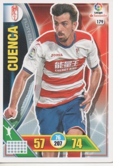 Cromo E002709: Trade Card Game Adrenalyn. Liga 2016-17, Cuenca. Granada C.F.