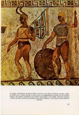LAMINA V15398: Guerreros lucanios de una tumba de Paestum
