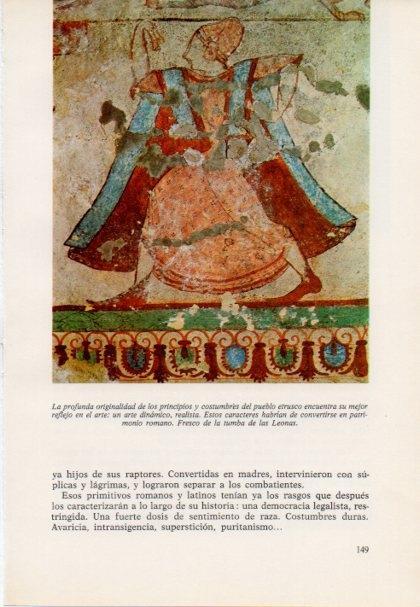 LAMINA V15396: Fresco de la tumba de las Leonas