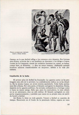 LAMINA V15403: Pintura pompeyana representando a Eneas herido