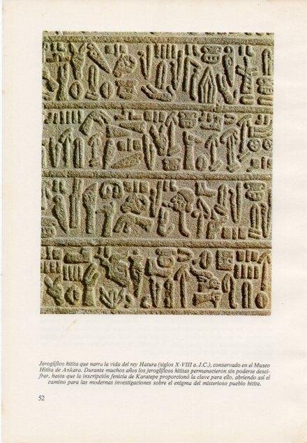 LAMINA V15355: Jeroglifico hitita del rey Hatura