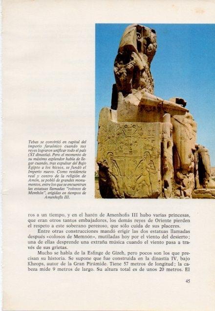 LAMINA V15352: Colosos de Memhon, Egipto