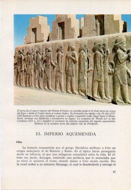 LAMINA V15366: Relieves del palacio real de Persepolis