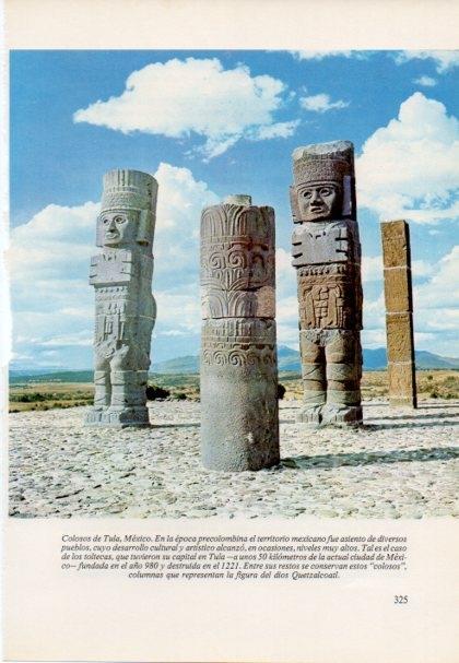 LAMINA V15473: Colosos de Tula, Mexico
