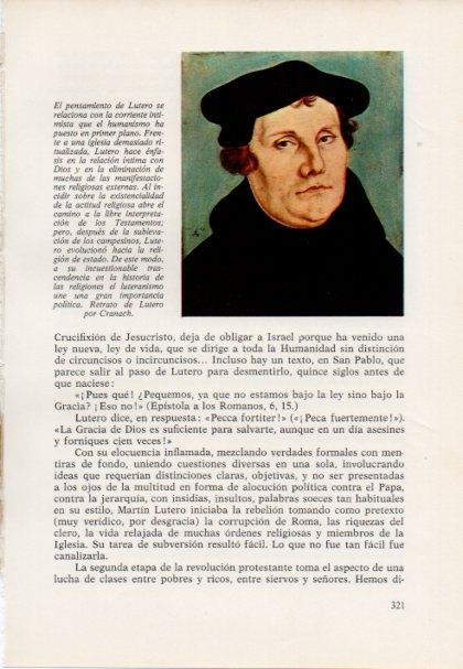 LAMINA V15471: Retrato de Lutero por Cranach