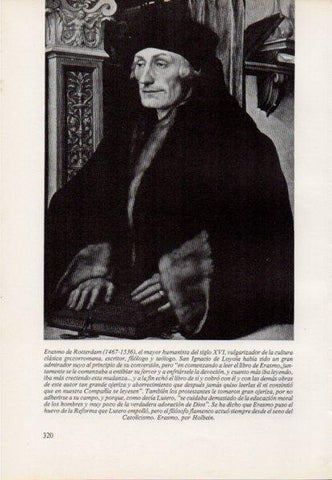 LAMINA V15470: Erasmo por Holbein