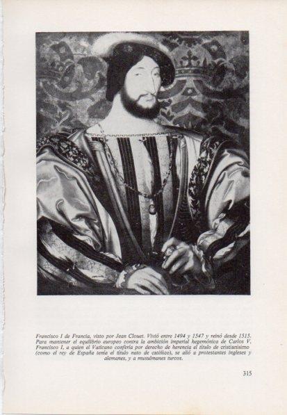 LAMINA V15468: Francisco I de Francia por Jean Clouet