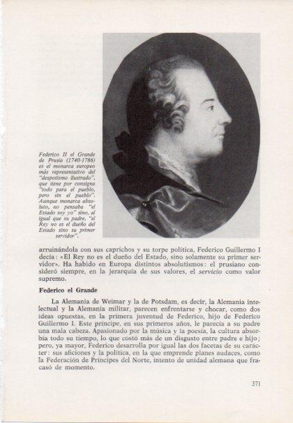 LAMINA V15495: Federico II el Grande de Prusia
