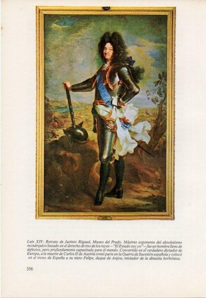 LAMINA V15488: Retrato de Luis XIV por Jacinto Rigaud