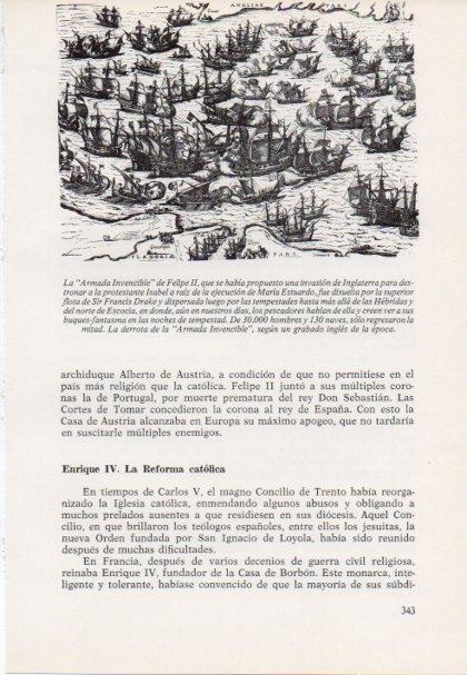LAMINA V15482: La Armada Invencible grabado ingles