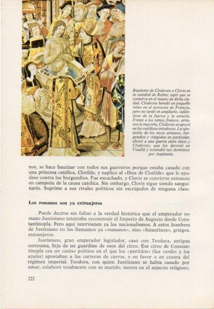 LAMINA V15429: Bautismo de Clodoveo en la catedral de Reims, tapiz