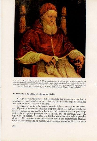 LAMINA V15458: Julio II por Rafael