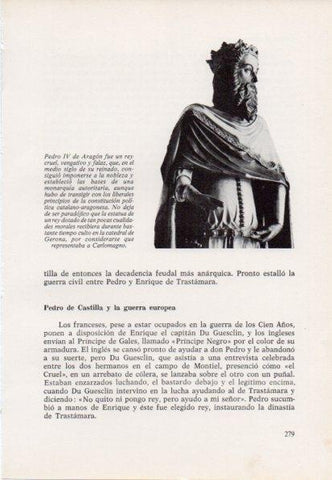 LAMINA V15453: Estatua de Pedro IV de Aragon