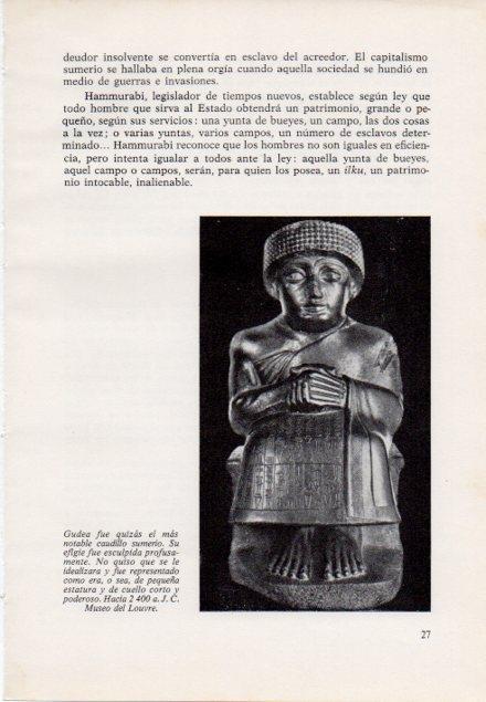 LAMINA V15347: Estatua de Gudea, Museo del Louvre