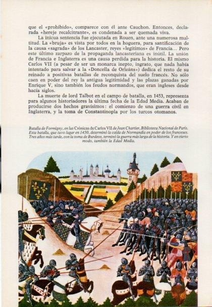 LAMINA V15450: Batalla de Formigny, Cronicas de Carlos VIII