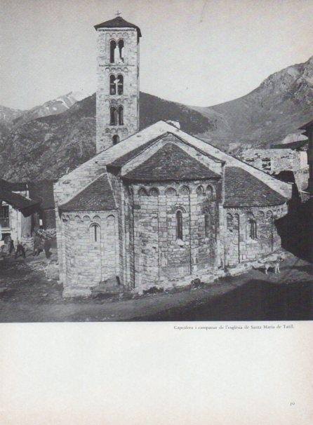 LAMINA V15266: Santa Maria de Taull. Capçalera i campanar de l'esglesia