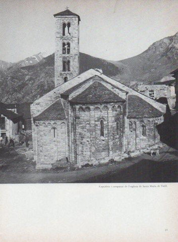 LAMINA V15266: Santa Maria de Taull. Capçalera i campanar de l'esglesia