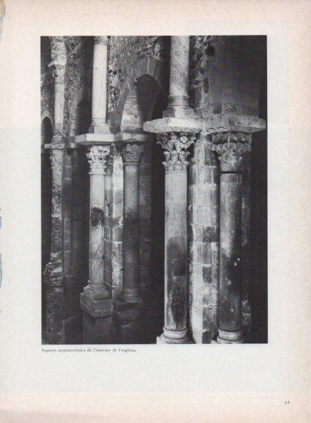 LAMINA V15260: Monastir de Sant Pere de Rodes. Suports arquitectonics interior de l'esglesia