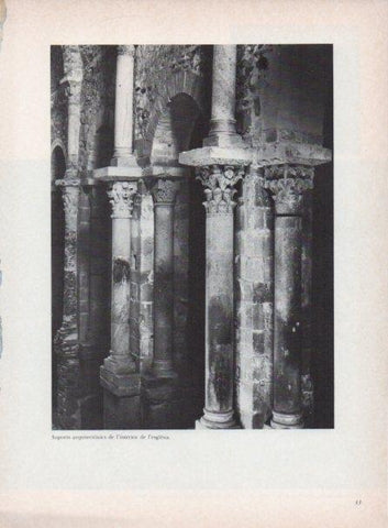 LAMINA V15260: Monastir de Sant Pere de Rodes. Suports arquitectonics interior de l'esglesia