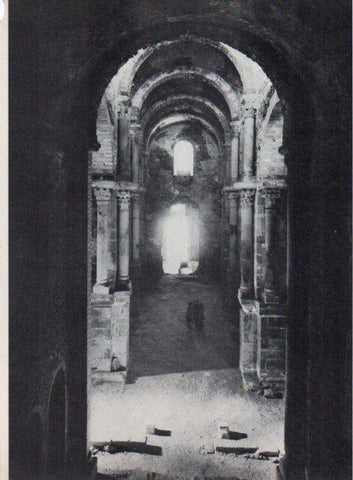 LAMINA V15259: Monastir de Sant Pere de Rodes. Interior de l'esglesia