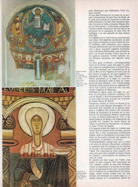 LAMINA V15250: Pintura absis de l'esglesia de Sant Climent de Taull