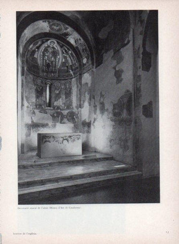 LAMINA V15267: Santa Maria de Taull. Decoracio mural de l'absis