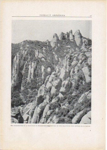 LAMINA V15205: Conglomerats de la muntanya de Montserrat