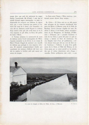 LAMINA V15204: Canal de desguas al Delta de l'Ebre